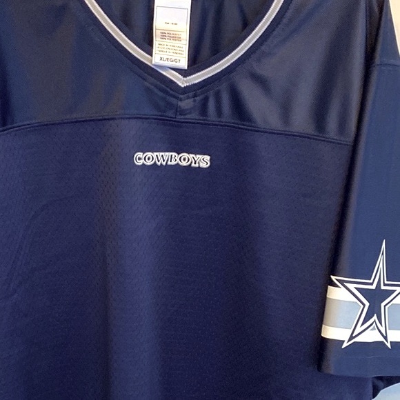 NFL Dallas Cowboys Logo Men XL Jersey with Striped/Star on Arms - Picture 3 of 4